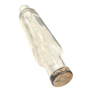 Vtg RoleRite Glass Roller Rolling Pin With Original Cap Good Housekeeping 14"
